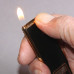 Briquet piezo à gaz avec montre à quartz, extra plat, parfait état