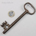 Antik wrought iron key of the 19th century