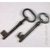 Pair of antik iron keys of the 19th century