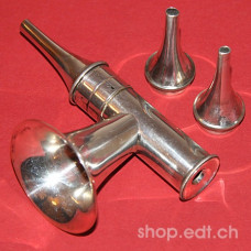 Silver plated aural speculum, 1871, in very good condition