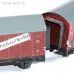 PIKO H0 2 covered freight wagons, in good shape, 1953