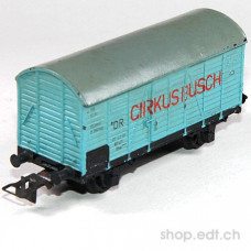 PIKO H0 DR covered freight wagon in good shape, 1957