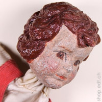 Hand puppet from the guignol theatre, made of papier-mâché or plaster, late 19th c.