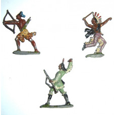 Tin Indian warriors, end of the XIXth century