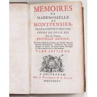 MÉMOIRES DE MADEMOISELLE DE MONTPENSIER, TOMES 7/8 - 1735