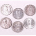 Lot of 19 Swiss coins of 5 francs in silver, years 1935 to 1954