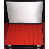 Presentation case for watches or jewels, black, in very good condition