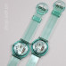 Two transparent Taipo Quartz ladies' or kids' wristwatches, BRAND NEW !