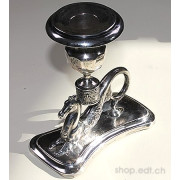  Ancien bougeoir hippocampe argenté, années 1930