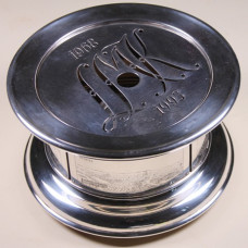 Réchaud à bougie Jezler en argent massif, poinçonné 925, en parfait état