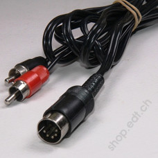 Conversion audio cable DIN 5 pin to cinch connectors
