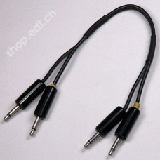 Jack mono connecting cable with 4 plugs 3,5 mm