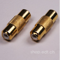 Hama 42716 pair of female adapters to connect 2 cinch/RCA cables