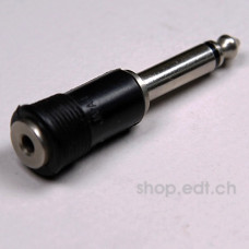 Jack mono adapter 3,5 - 6,3 mm