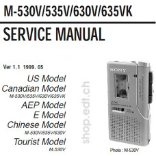 Sony M-535V 530V 630V 635VK - Service Manual in English