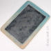 Leather pen box, rock slate chalk tablet, wooden square